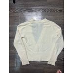 Banana Republic Cashmere Cardigan Cream with Abalone Buttons Size Petite Large Photo 7