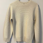 Uniqlo Beige 3D Knit Crew Neck Sweater (S) Photo 0