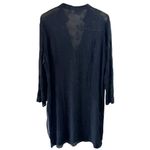 Chico's  Black Embroidered Sheer Silk Chiffon Tunic Top/Dress Size 3/XL Photo 4