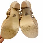 Speed Limit 98  Size 6 Tan Block Heel Buckle Up Shoe Photo 6
