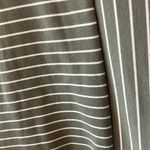 Apt. 9  Green and Ivory Striped Blouse Petites Multi Directional Stripes Top Photo 3