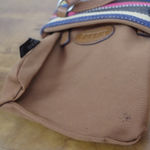 Fossil Women's Leather & Striped Cloth Crossbody Bag Photo 4