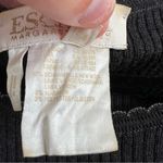 Escada Women’s Vintage New Wool Blend Short Sleeve Knit Shirt Size Large Black Photo 3