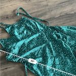 Princess Polly  green polka dot satin wrap dress Photo 1