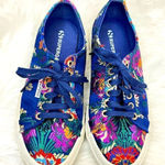 Superga  Korelaw Satin Blue / Pink Embroidered Lace Up Sneakers 8 Photo 0
