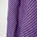 Valentino 80’s Vintage Purple Black Knit Stripe Pencil Skirt size EU 48 Designer Photo 2