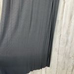 Go Couture Women Dark Charcoal Maxi Skirt Size S Elastic Waist Casual with Slit Photo 4