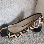 Michael Kors Brown and Black Heels with Leopard Print in Calf Hair.size 7.5 Photo 13