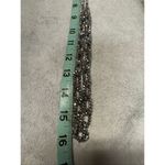 Vintage Small glass bead dark silver necklace Gray Photo 2