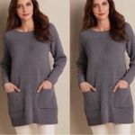 Soft Surroundings  Cozy Chenille Tunic Sweater Gray Size Medium Photo 1