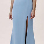 BHLDN  Adena Maxi Square Neck Dress Dusty Blue Sz 6 NWT Photo 0