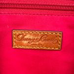 Dooney & Bourke  Nylon Shopper Tote Purse Leather Strap Shoulder Bag Baby Blue Photo 7