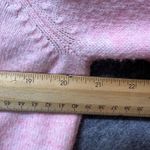 Witty Fox Pink Lips Print Long Sleeve V Neck Pullover Knit Sweater XL Photo 3