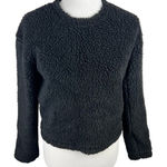 Lululemon Wool Whenever Crew Neck Sweater Wool Blend Sherpa Black Size 2 Photo 0