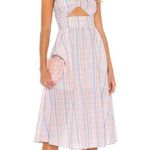 Majorelle  Florian Midi Dress in Pastel Plaid XS Photo 0