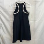 Sage  women's black white zip built-in shorts active‎ high neck split hem dress S Photo 5