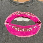 Juicy Couture sequin lips sweatshirt size small Photo 1