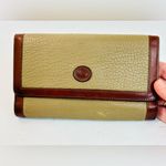 Dooney & Bourke Vintage All Weather Leather Checkbook Wallet, Taupe/British Tan Photo 1