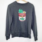 Line Friends Green Bean Soup Grey Crewneck Sweatshirt Women's Size Large L Gray Photo 1