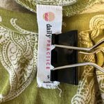 Anthropologie Daily Practice Womens Dress S Small Green White Paisley Pockets Photo 8