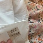 Floral White Pink Blouse Top Short Sleeve Tulip Sleeves Women’s XL Extra Large Photo 4