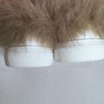 Cape Robbin NWT White Slip on Sneakers with Faux Brown Fur Trim Sz 10 Style Vibe Photo 6