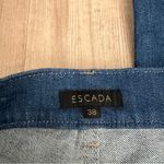 Escada Classic Blue Women's Jeans With Zipper Heart Detail Size 38 Photo 10