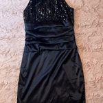 B Darlin Juniors size 1/2 black dress with sequins Photo 0