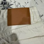 ZARA  Women's White Ripped Straight Leg Jeans Size 2 High Rise Photo 5