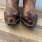 Tony Lama  Santa Fe Western Boots Vaquero Leather Wing Tip Brown Photo 2