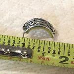 Sterling Silver TAXCO  Cutout Scroll Open Curved Drop Earrings Photo 7