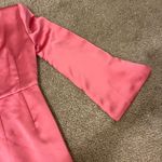 NWT Muse By Marchesa Gardenia One Sleeve Satin Dress in Size 0 & color “Punch” Pink Photo 11