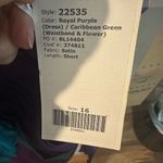 Christina Wu  Purple and Teal Strapless Dress Photo 3