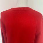 Good American EUC Red Grenadine Crew Neck Cozy Sweater Size M Photo 8