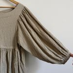 Free People FP Beach Get Obsessed Babydoll Dress size XS oversized green boho Photo 4