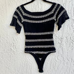 Ronny Kobo Striped Crochet Lace Off Photo 5