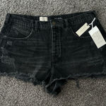 Pilcro  Rhinestone Black Denim Shorts Photo 0