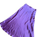Xirena Purple 100% Silk Textured Audrina Midi Skirt Stretchy Satin Size Medium Photo 8