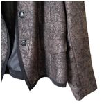 Coldwater Creek  Shaped Metallic Jacquard Jacket Career Blazer Plus Sz 14 Petite Photo 6