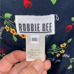 Robbie Bee Vintage 90s Blue Floral Little Flowers Script Maxi Dress cottagecore Photo 1