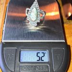 Natural Blue Moon Turquoise Sterling Silver Ring Size 8 Photo 8