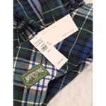 Aerie Women's Size Small Plaid Schoolgirl Mini Skirt Blue Pleated Zip Up bin 9 Photo 2