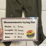 Lululemon  Olive Green High Rise Crop Leggings Ruched Bottoms Athleisure‎ Photo 1