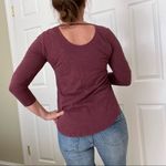 Lucky Brand  burgundy top with lace XS Photo 12