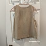 Lilla P Hook & Eye Sleeveless Women's Top in Pebble size Medium Tan Photo 5