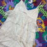 Abercrombie & Fitch babydoll Cream Lace ruffled mini dress Photo 3