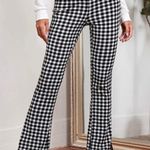 SheIn Gingham Flare Pants Photo 0