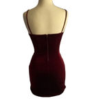 Charlotte Russe  Mini Dress Velvet Ruched Party Clubwear XS Photo 4