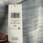 Eileen Fisher NEW BLSTL Silk Bateau Neck K/L Dress Small Short Sleeve Sheer Daze Photo 4