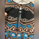 Clover Canyon Black & Blue Paisley Print Sleeveless Blouse Photo 5